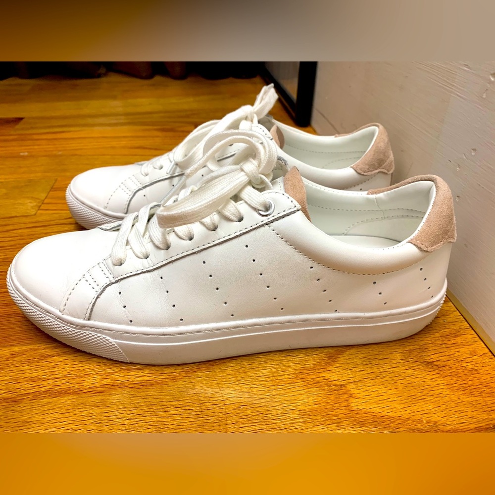 J.Crew Size 9 *w/box* Saturday sneakers w/tan suede detail. Near new!